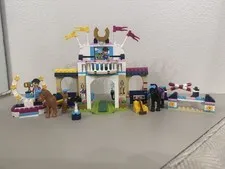LEGO Friends Stephanie's Horse Jumping 41367 Complete Set w/ Minifigures & Hors…