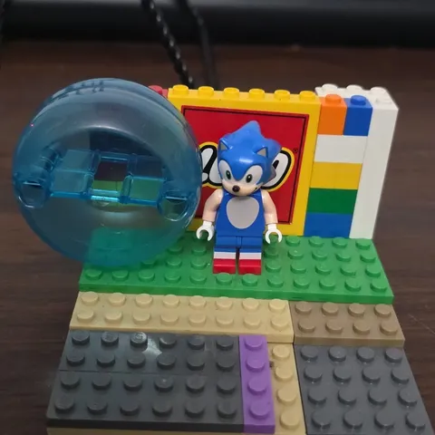 Lego SONIC THE HEDGEHOG Minifigure w/ Blue Sphere From 76993 / 76990 - AUTHENTIC