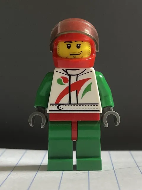 Lego City Octan Race Car Driver Minifigure