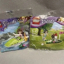 Lego Friends lot Of 2 Olivia Jungle Air Boat 30115 Emma Mini Golf 30203 Polybags