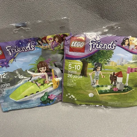 Lego Friends lot Of 2 Olivia Jungle Air Boat 30115 Emma Mini Golf 30203 Polybags