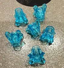 LEGO Translucent Blue Rock Gem/Crystal/Ice Pieces, 6pcs Ships FREE!!!