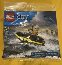 LEGO® City Police Water Scooter 30693 Complete Set Unopened Building Toy