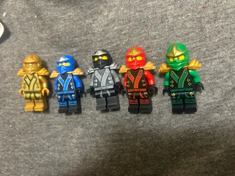 NEW Ninjago Lloyd Jay Kai Gold Cole The Final Battle Lego Minifigure Set