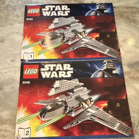 LEGO Star Wars Set 8096 Instruction Manual Booklets 1 & 2 Illustrated