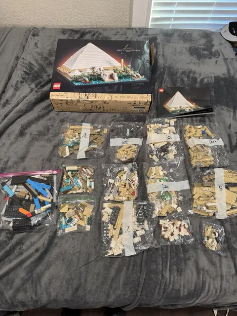 LEGO 2022 Architecture Landmark: 21058 Great Pyramid of Giza Some Open Bags