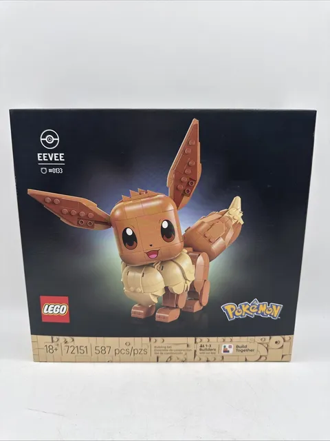 LEGO Pokemon Eevee #72151 Collectible Building Set 587 Pcs Brand New Sealed Box