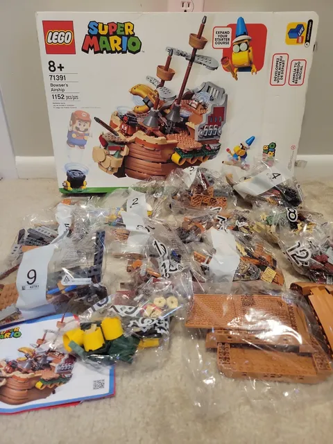 Super Mario Lego 71391 Browser's Airship Expansion Set New OPEN BOX Nintendo