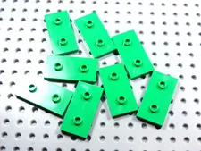 LEGO Lot of 8 Bright Green 2x4 Smooth Plates w/ 2 Studs BM