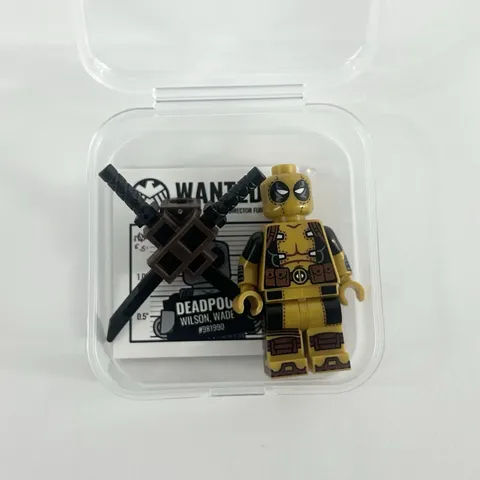 LEGO Marvel Carbon Bricks Custom The Comic Merc Deadpool Pad Printed Minifigure