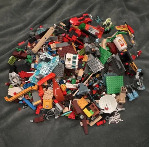 LEGO 3.5 pounds Bulk Mixed Parts Lot Multicolor Bricks Plates Pieces Loose 4