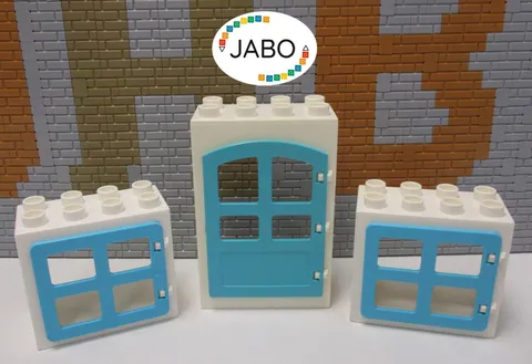 (RB 5) LEGO Duplo 1x Door 2x Windows for Farm House