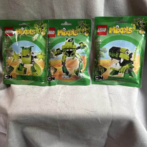 3 Sealed Bags LEGO MIXELS: Glurt Glomp Torts