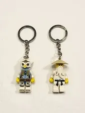 LEGO Minifigures Keychain Lot - Legends of Chima Eris & Ninjago Sensai Wu