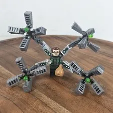 Lego Marvel Super Heroes Dr Octopus Otto Octavius Doc Ock Sh0687 With Arms