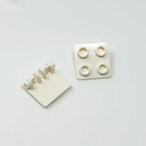 6134 LEGO Parts Hinge Brick 2x2 Top Plate WHITE (2)