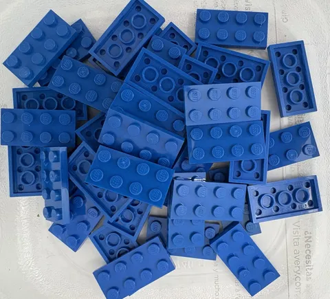 LEGO 40 piece Blue Plate 2 x 4 plates LEGFREEE SHIPPING