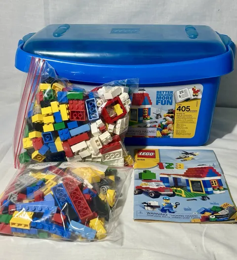 LEGO Make and Create: Lego Large Brick Box (6166)- w/ box, bricks, & minifigure