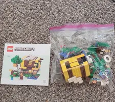 LEGO Minecraft 21241 The Bee Cottage Bulk Lot w/ Instructions, Bagged Pieces