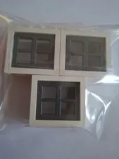 No 484. 3x lego windows 2x4x3