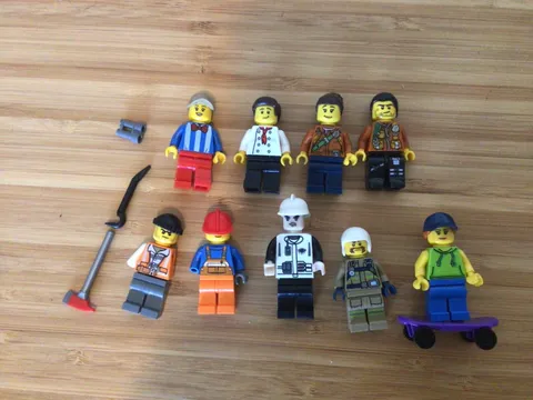 Lego Bulk Used Lot of mini figs. Genuine Lego.