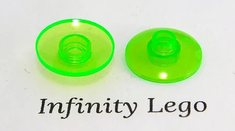 10 LEGO Bright Green Round Dish 2 x 2 Inverted (4740 17964 22669) - 10 Pieces