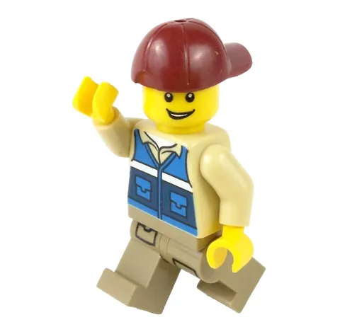 LEGO®  Wildlife Rescue Worker Minifigure™ CITY Vest w 'RESCUE' Pattern  cty1292