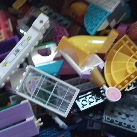 LEGO Bulk Lot Mixed Bricks/Pieces/Parts With Tub And Lid Included 3 Pounds 3 Oz