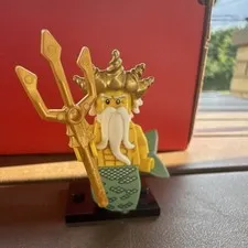 LEGO Collectable Minifigures King Triton/Sea King Minifigure w/ Trident