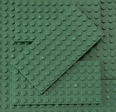 100% Authentic Lego Basic Plate 6x12 Building Blocks Qty 6 No 3028
