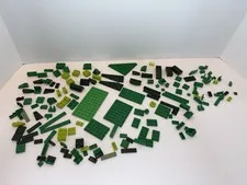 LEGO Mixed Bricks and Pieces Lot Of Over 150 Pieces Different Shades Of Green