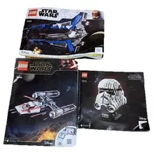 lot of 3 LEGO Star Wars building manuals - no bricks- 75249, 75276, 75316