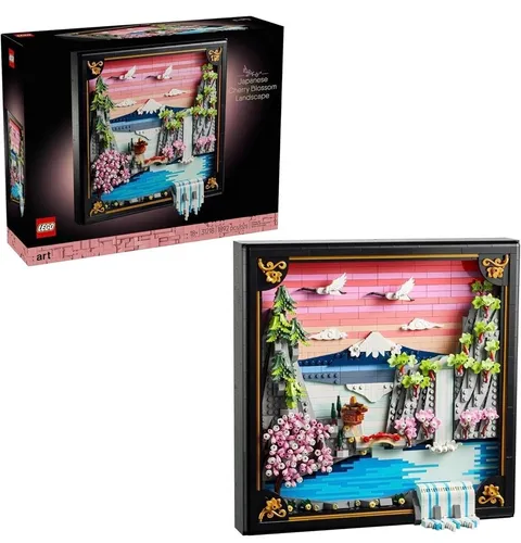 LEGO Art Japanese Cherry Blossom Landscape Building