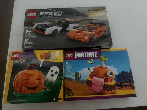 LEGO Retired Bundle Lot McLaren/Fortnite Durrr Burger/Halloween Pumpkin Sealed