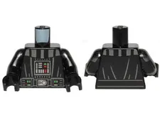 LEGO Black Torso SW Darth Vader Armor, Robe and Back Pattern / Black Arms with S