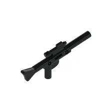 LEGO 10x Star Wars Black Minifigure, Weapon Gun, Blaster SW Long inv.573