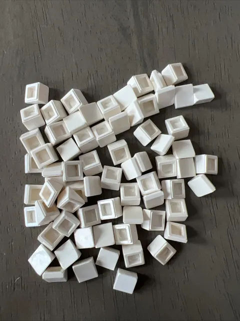 LEGO 54200 White Slope 30 1 x 1 x 2/3 Cheese Wedge 70 Pieces