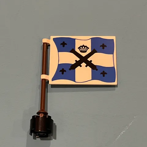 LEGO - Flag 6 x 4 (studs) with Clips - Pirates-Imperial Soldiers 