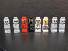 LEGO Ninjago Board Game 3856 Microfigures Skeletons Ninja Prisoner Used Lot