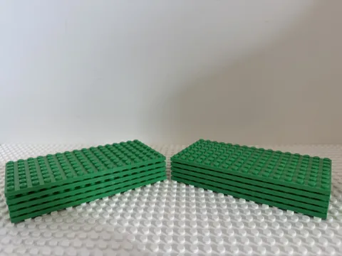 (10) LEGO 8x16 Baseplate Lot-BRIGHT GREEN- #91405-Friends, CITY