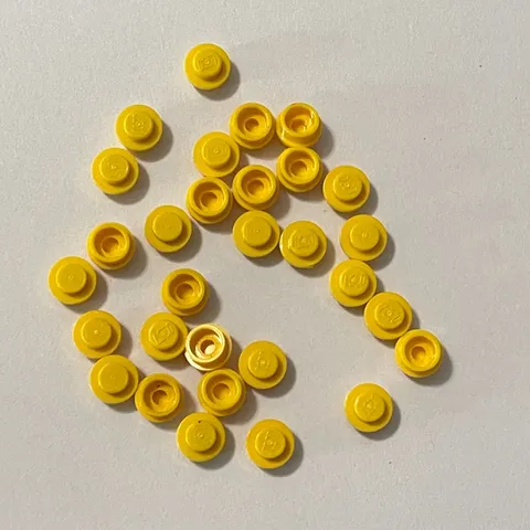 Lego 4073 6141 30057 85861 28626 Yellow Replacement Add-on Pieces Lot of 30