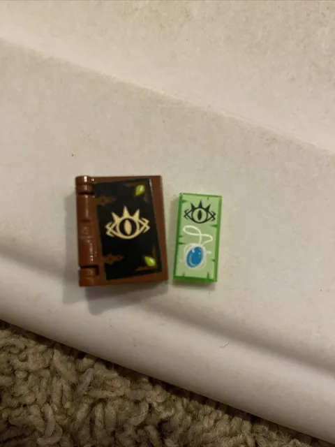 Lego Elves 41188 Book w/ Goblin Eye Cover & Trans Bright Green Tile 8