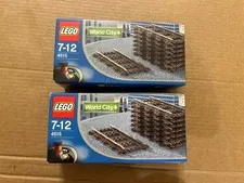 LEGO Trains: Straight Rails (4515) X 2 - Brand New In Factory Sealed Box