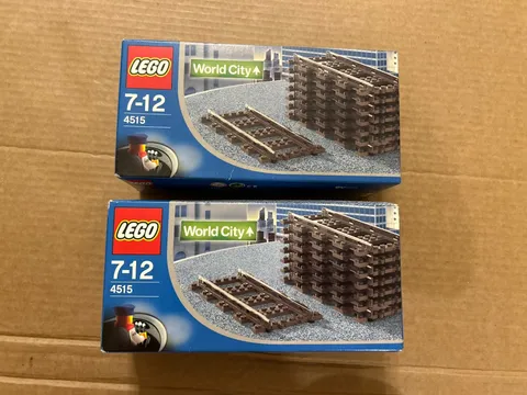 LEGO Trains: Straight Rails (4515) X 2 - Brand New In Factory Sealed Box