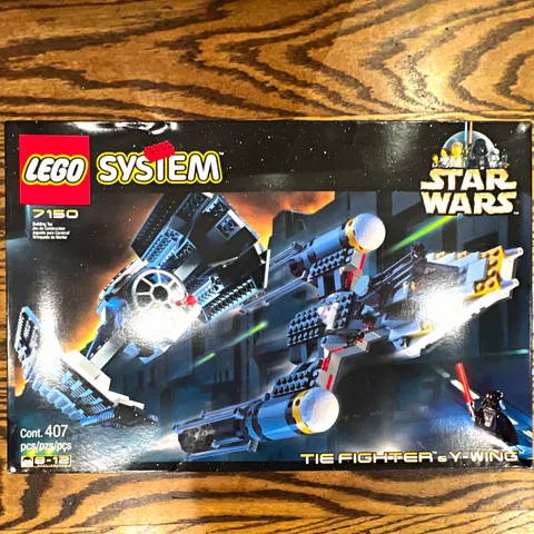 LEGO Star Wars TIE Fighter & Y-Wing 7150 407pcs w/ Box (1999) factory sealed