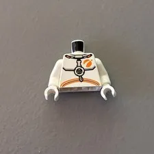 LEGO Minifigure Torso Arms Spacesuit Astronaut Orange Mars Space Exploration