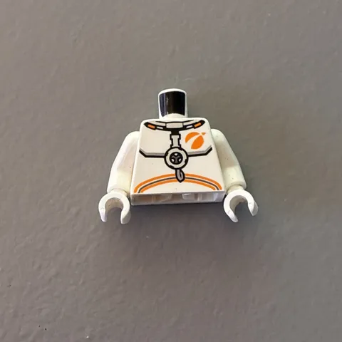 LEGO Minifigure Torso Arms Spacesuit Astronaut Orange Mars Space Exploration