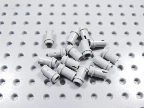 LEGO Lot of 15 Light Bluish Gray Technic Half Pins BC