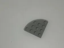 LEGO-GRAY-Plate, Round Corner 4 x 4 30565