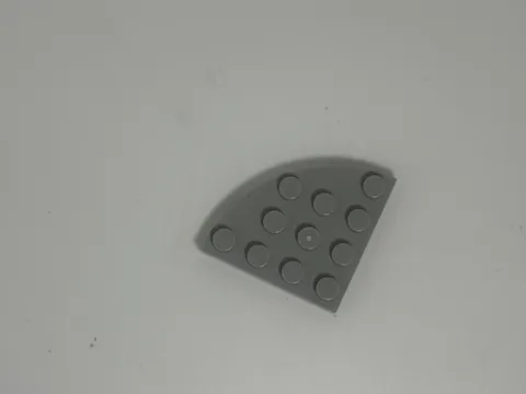 LEGO-GRAY-Plate, Round Corner 4 x 4 30565